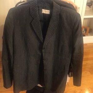 VESTIMENTA black and white striped linen pantsuit